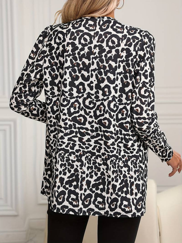 Stylish leopard blazer for women