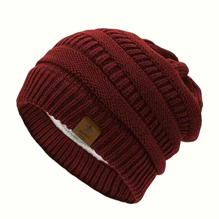 Knitted winter hat for men