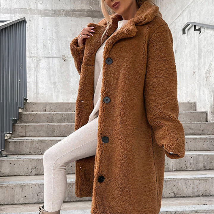 Warm winter teddy coat for women