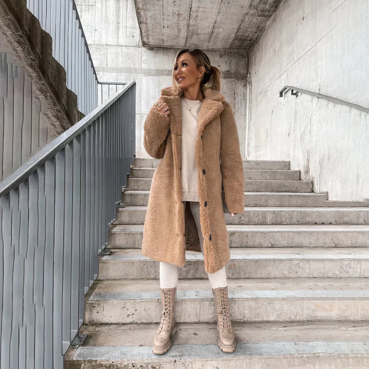 Warm winter teddy coat for women