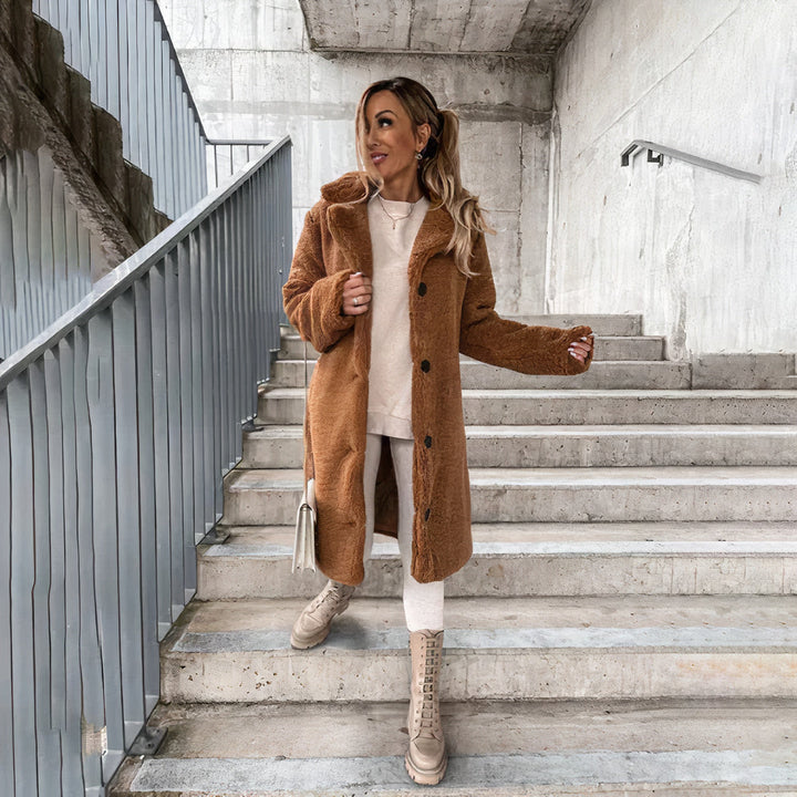 Warm winter teddy coat for women