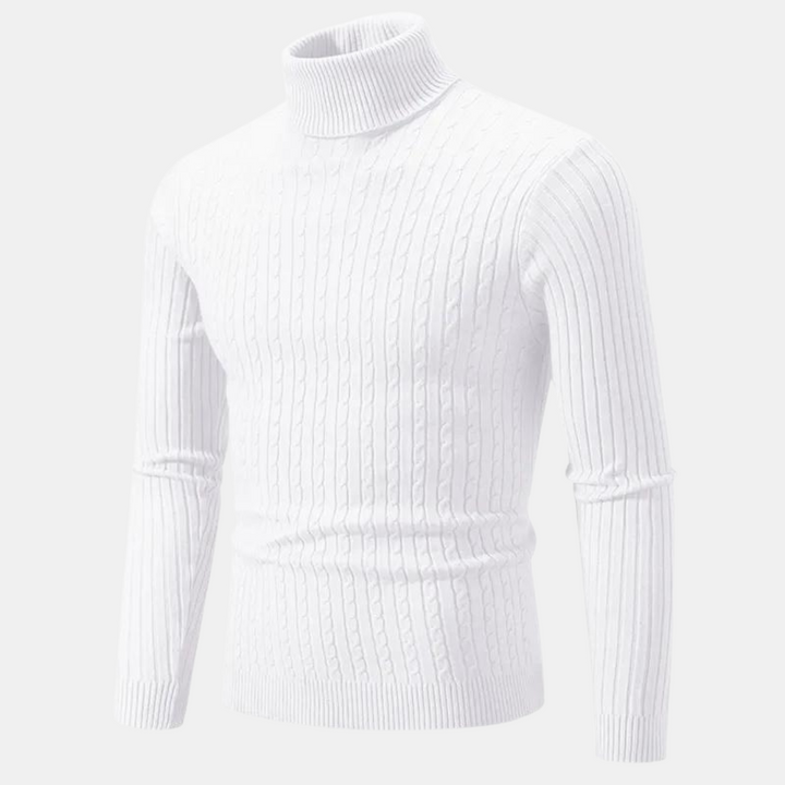 Men's knitted turtleneck jumper