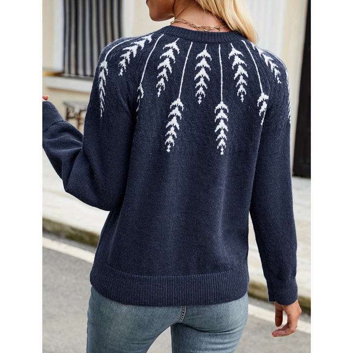 Women's knitted long sleeve jumper