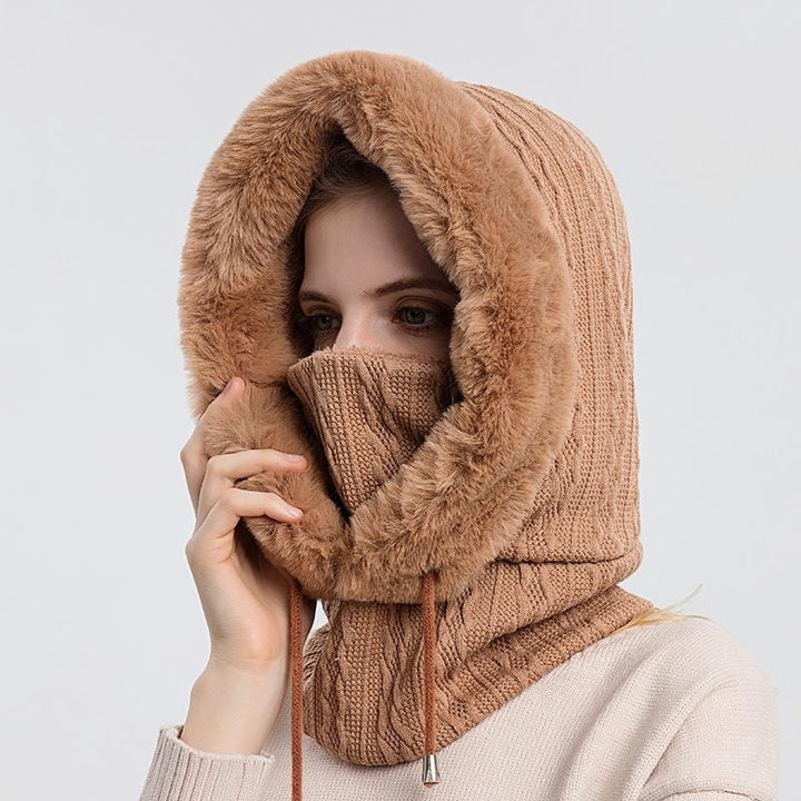 Warm Hooded Scarf for Women