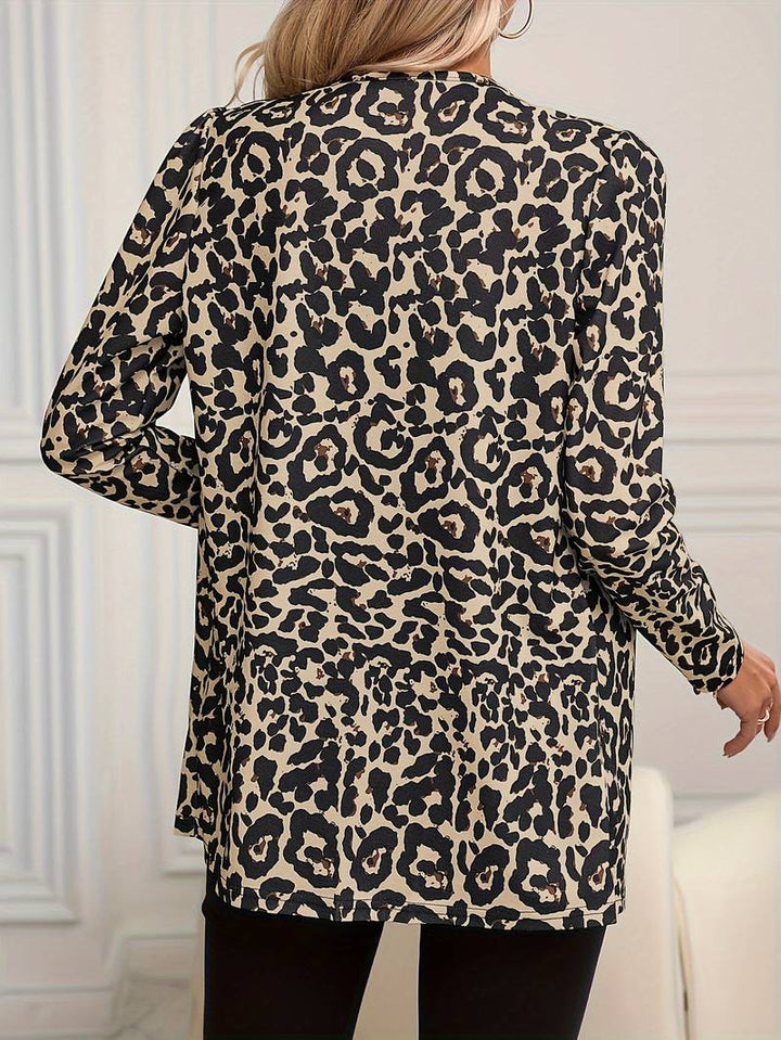 Stylish leopard blazer for women