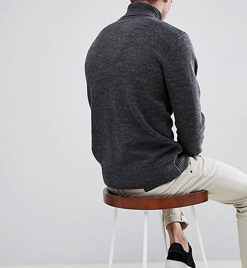 Men's Sweater with Refined Finish