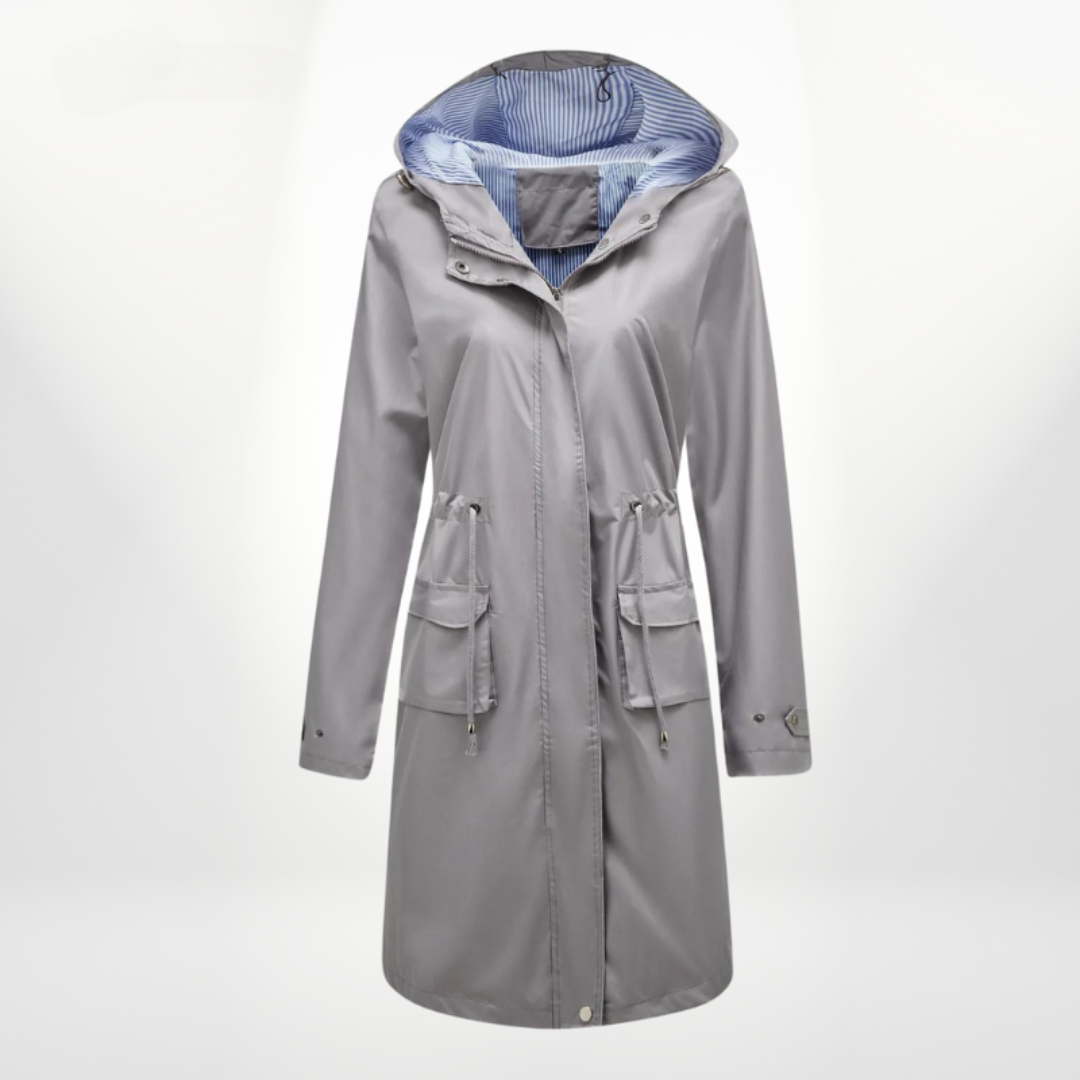 Women's stylish waterproof trenchcoat