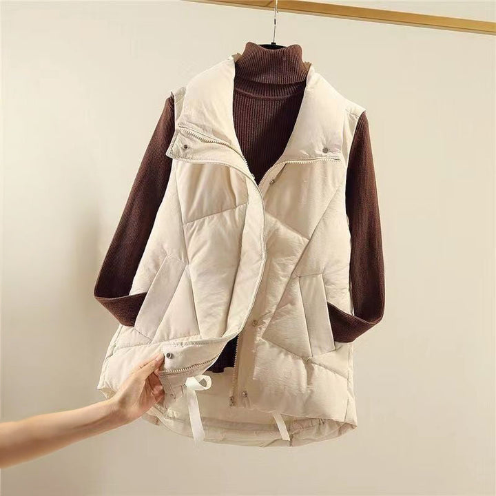 Stylish long winter body warmer for women