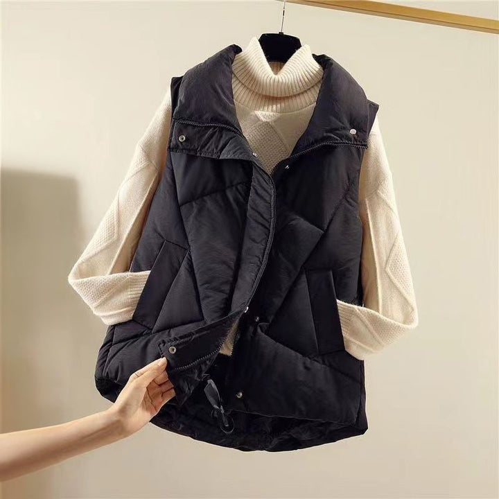 Stylish long winter body warmer for women