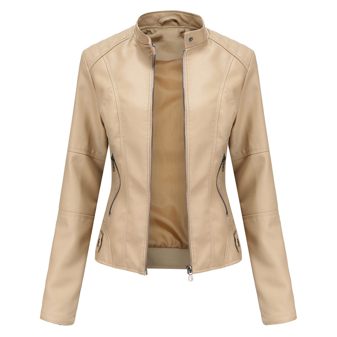 Stylish leather jacket for women