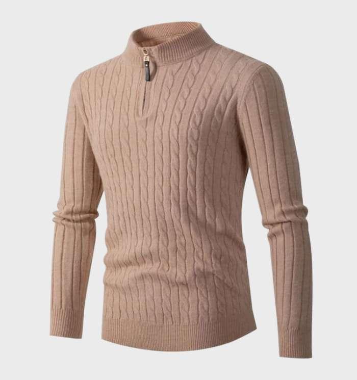 Knitted Slim-Fit Sweater for Men