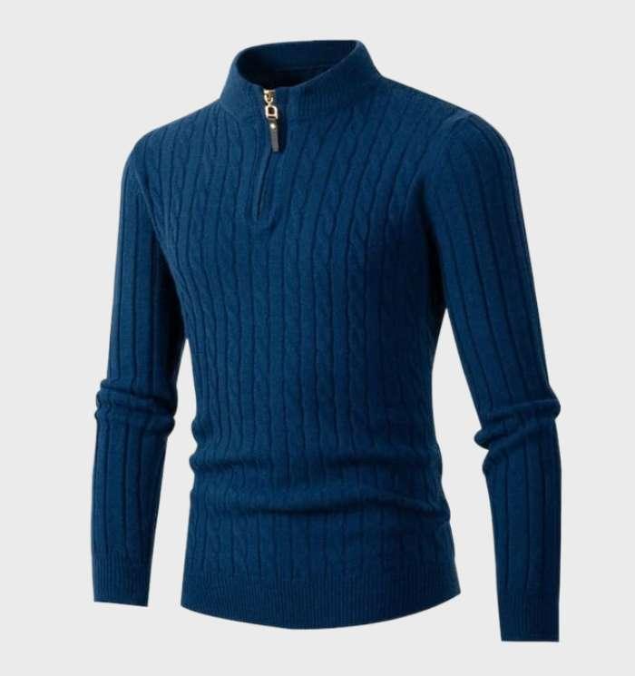 Knitted Slim-Fit Sweater for Men