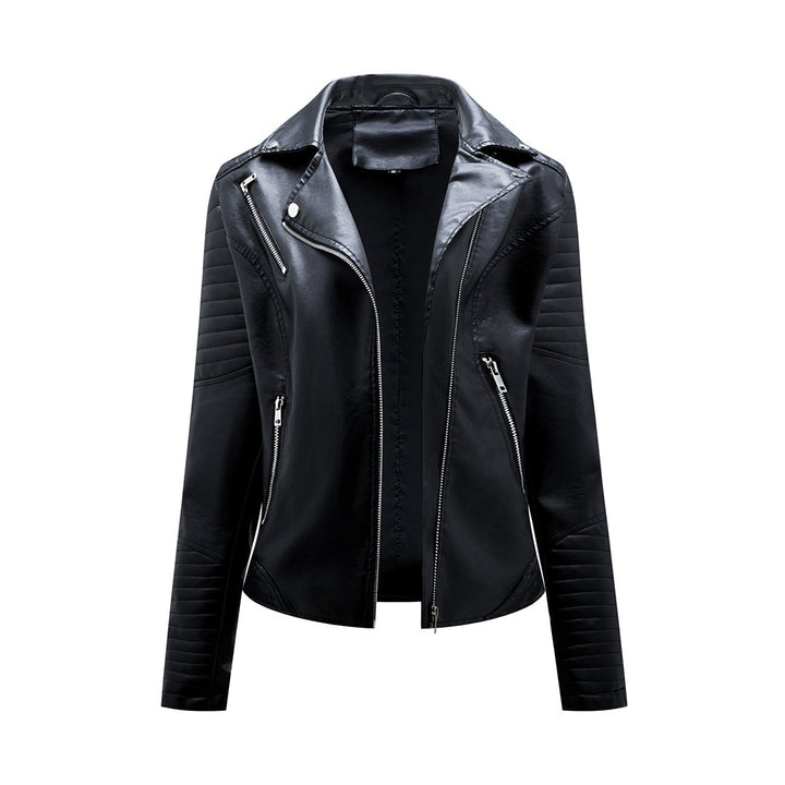 Stylish ladies leather jacket