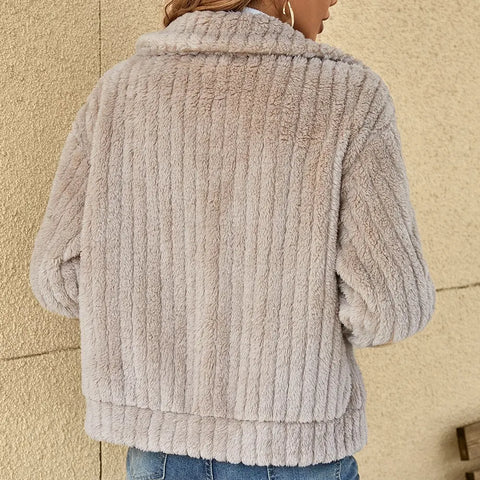 Women's Casual Plush cardigan