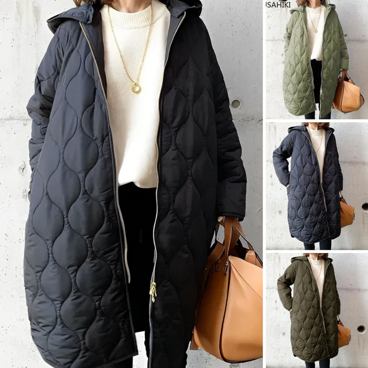 Women's parka coat with hood