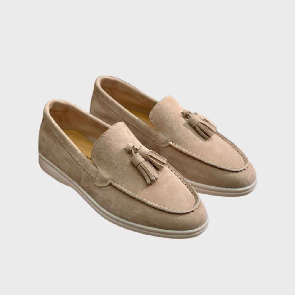 Stylish men's loafers with tassels