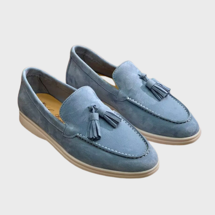 Stylish men's loafers with tassels