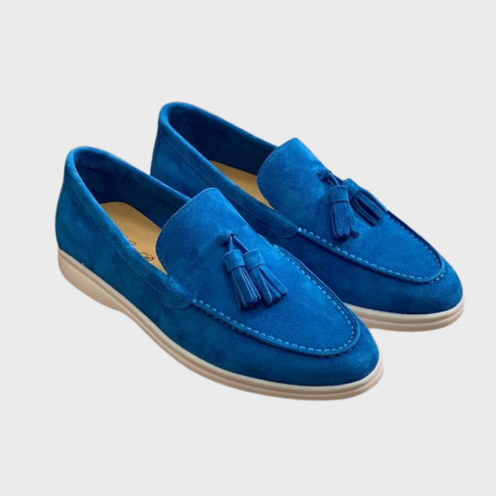 Stylish men's loafers with tassels