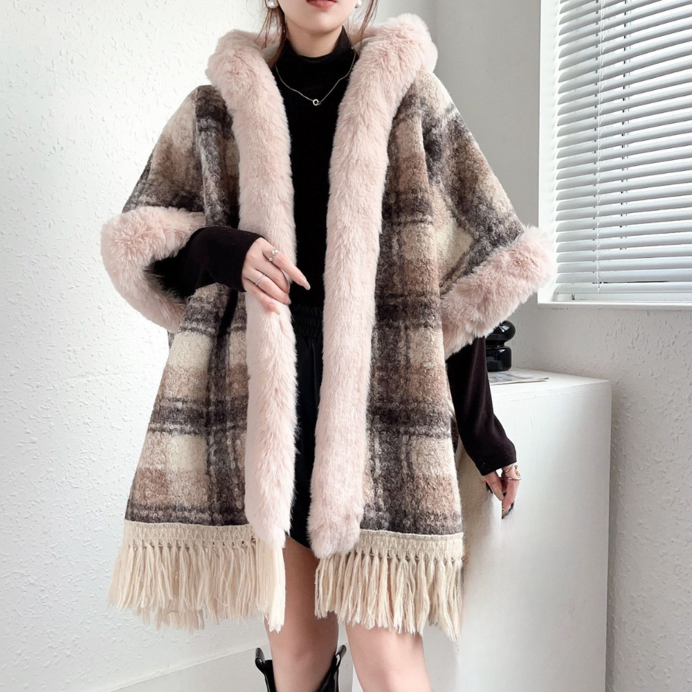 Elegant Warm Poncho for Ladies