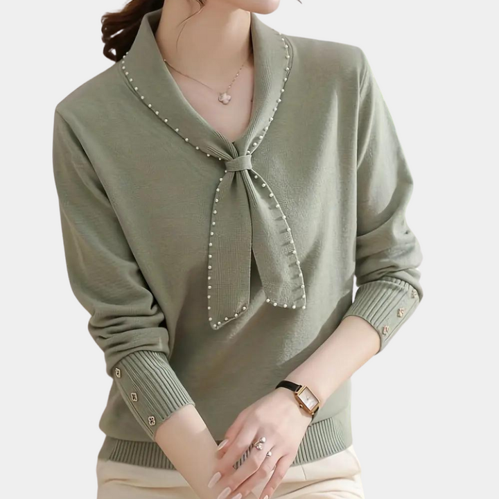 Elegant jumper with bow women