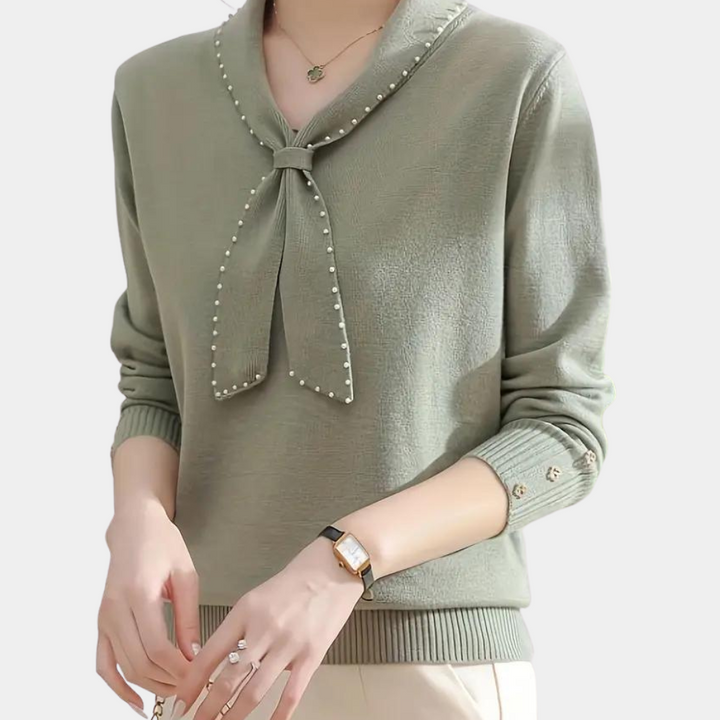 Elegant jumper with bow women