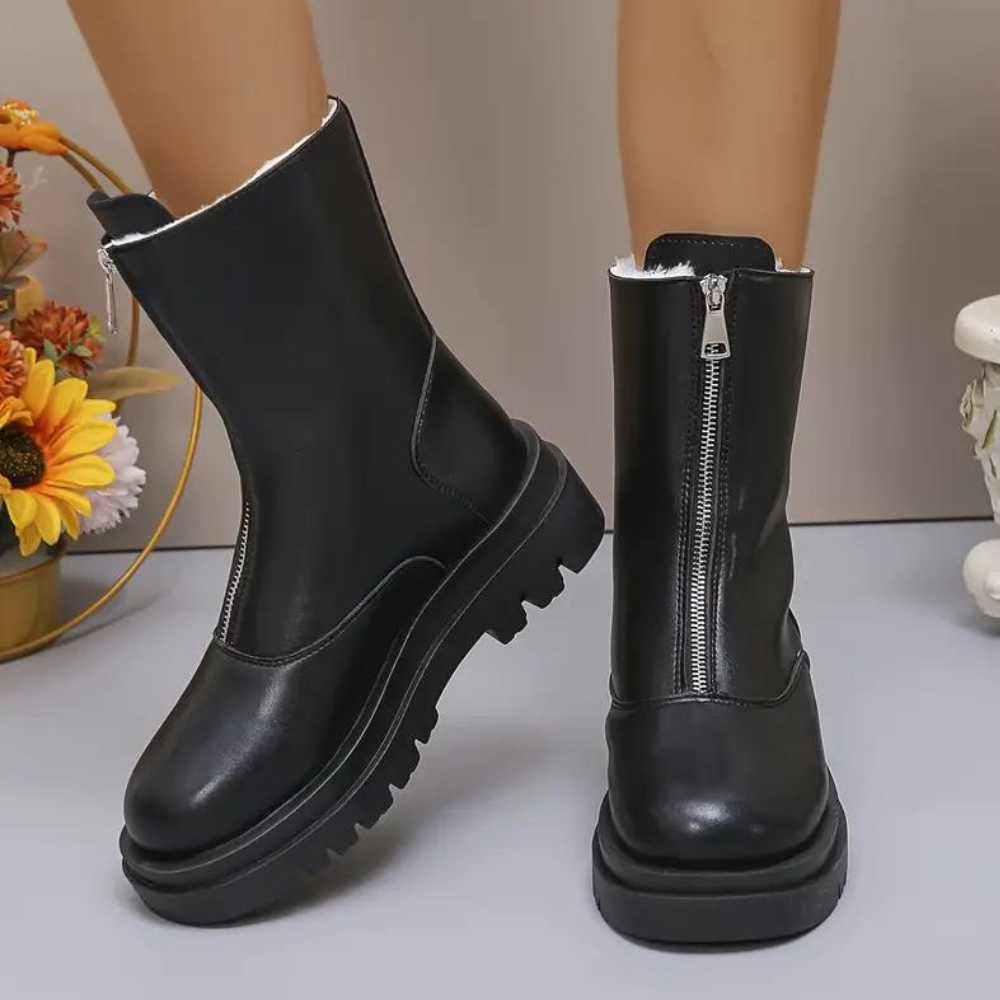 Stylish Winter Zip Boots for Women