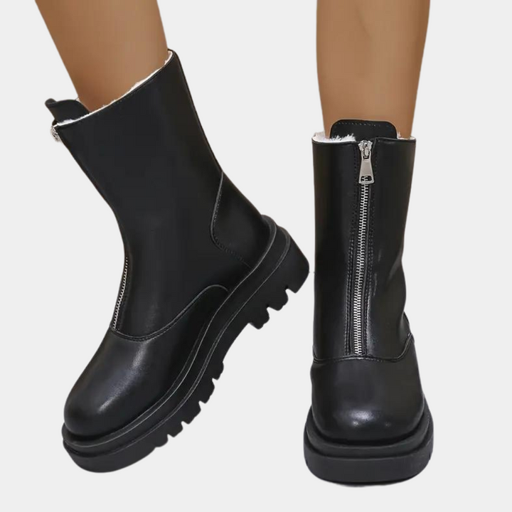 Stylish Winter Zip Boots for Women