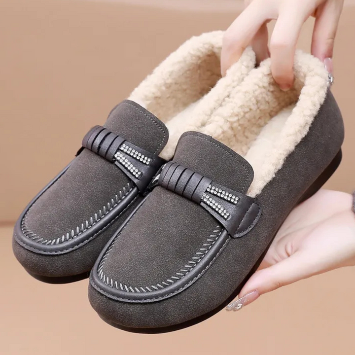 Elegant winter home slippers for women