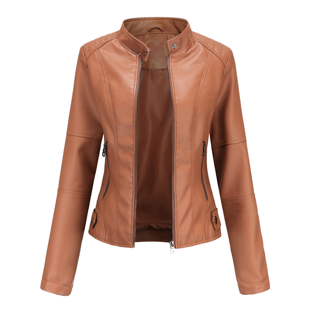 Stylish leather jacket for women