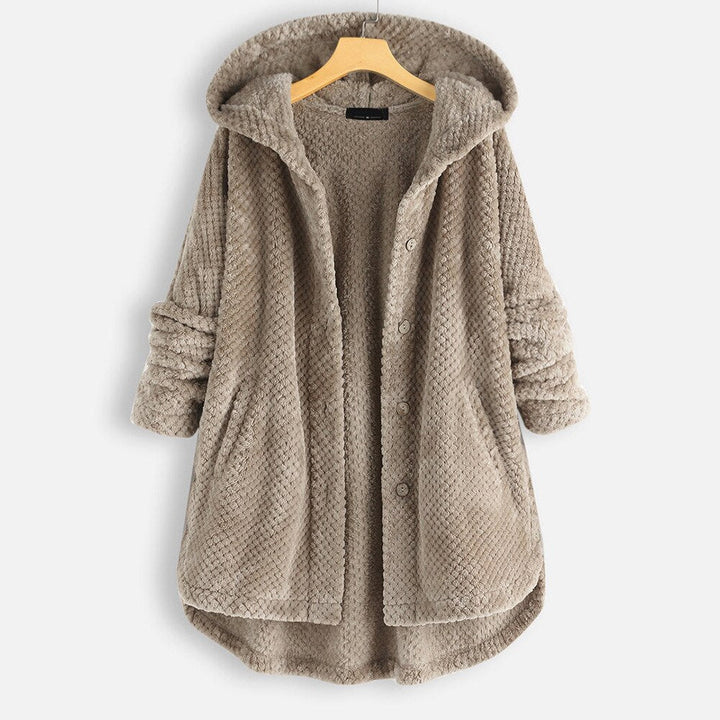 Oversized Coat with Hood for Women