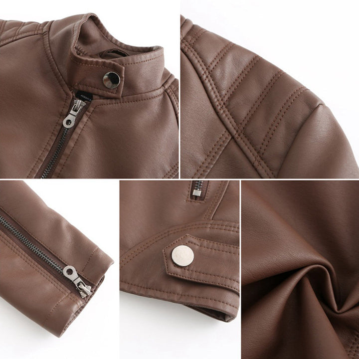 Stylish leather jacket for women