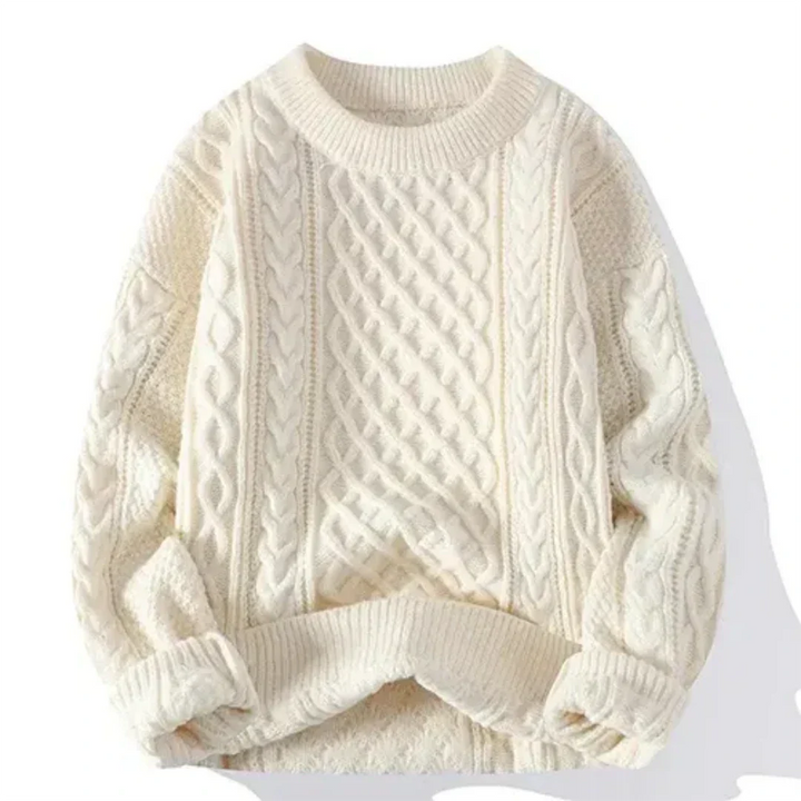 Men's knitted jumper with long sleeve