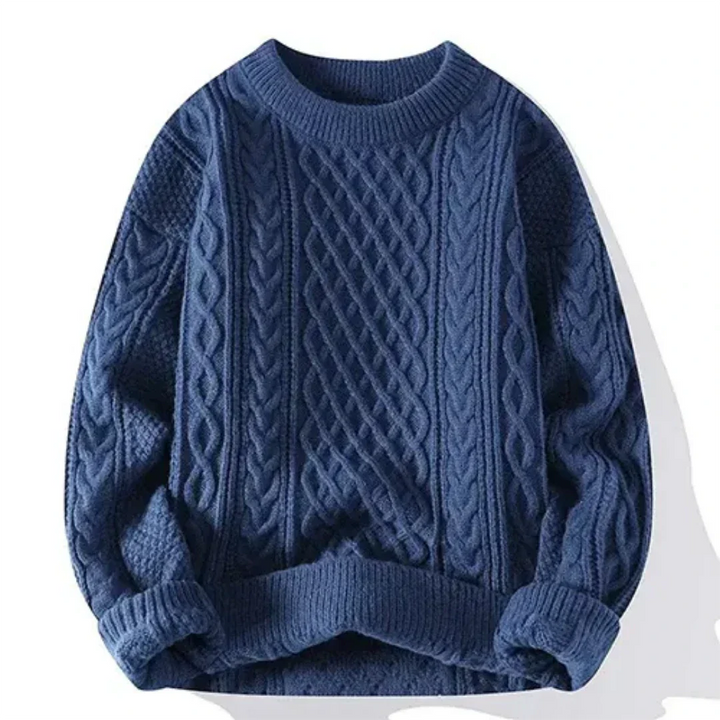 Men's knitted jumper with long sleeve