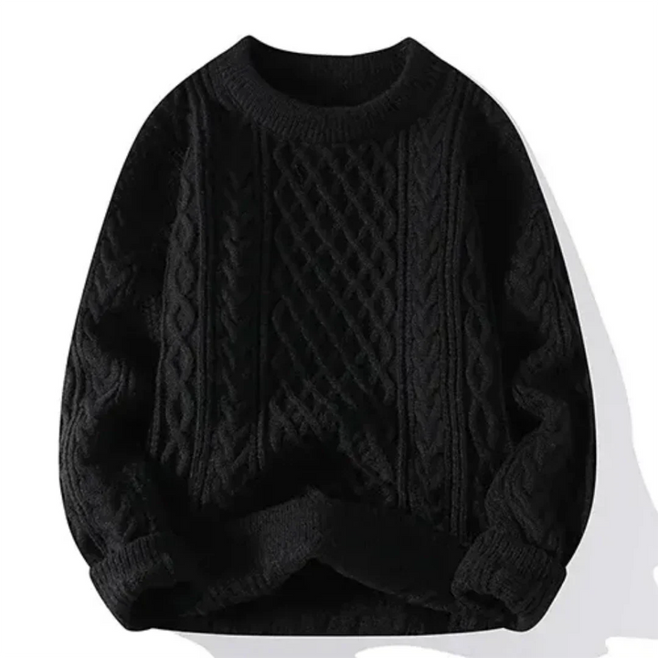 Men's knitted jumper with long sleeve