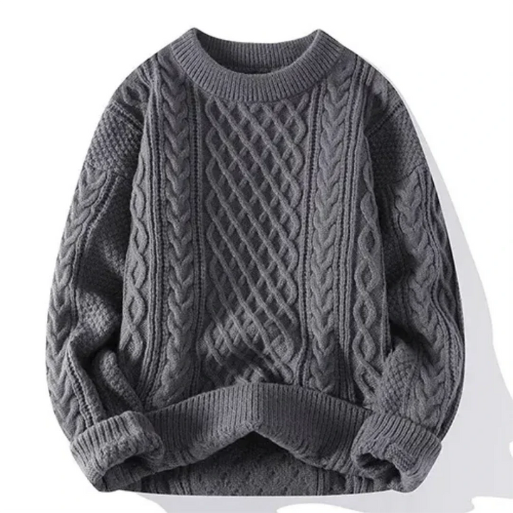 Men's knitted jumper with long sleeve