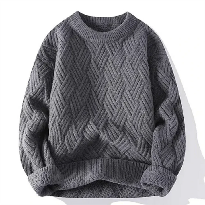 Men's knitted jumper with long sleeve