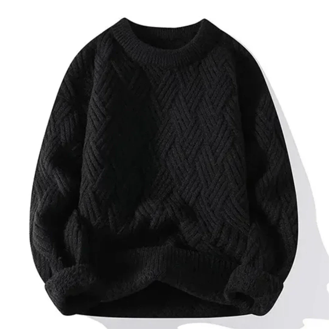 Men's knitted jumper with long sleeve