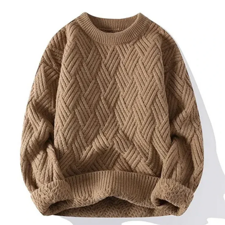 Men's knitted jumper with long sleeve