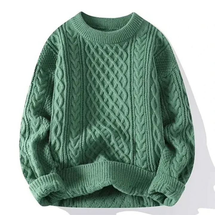 Men's knitted jumper with long sleeve