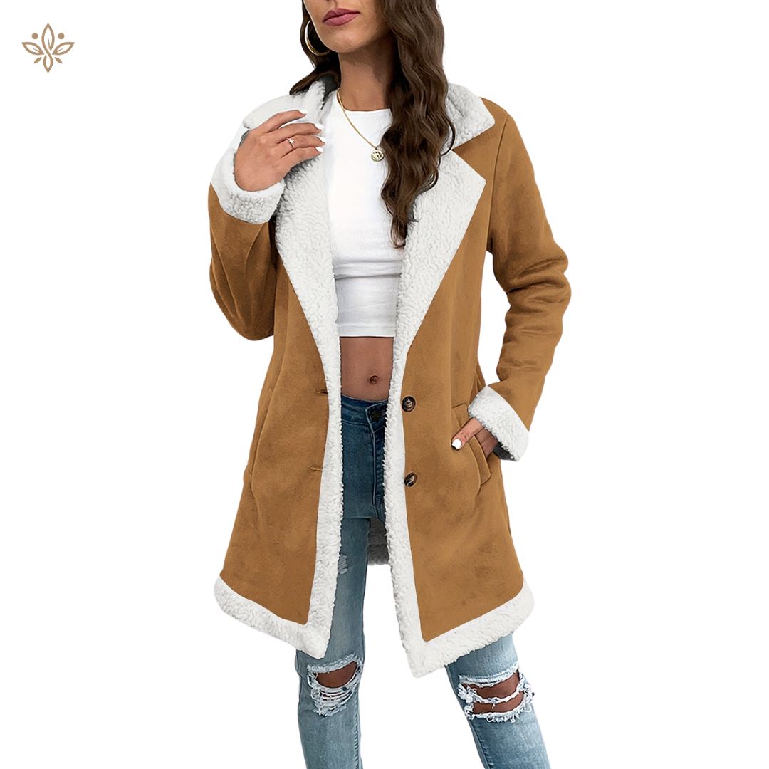 Elegant fleece-lined jacket for women