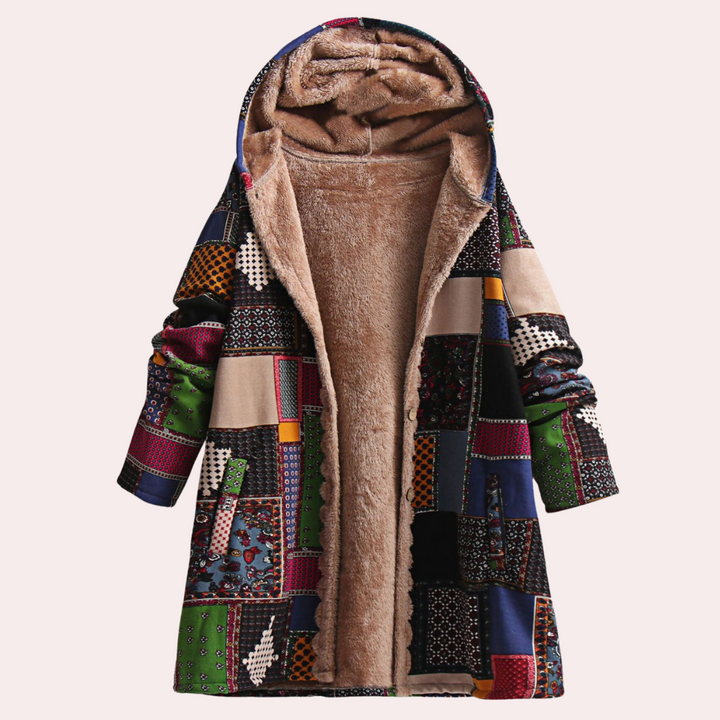 Stylish coat with hood for women