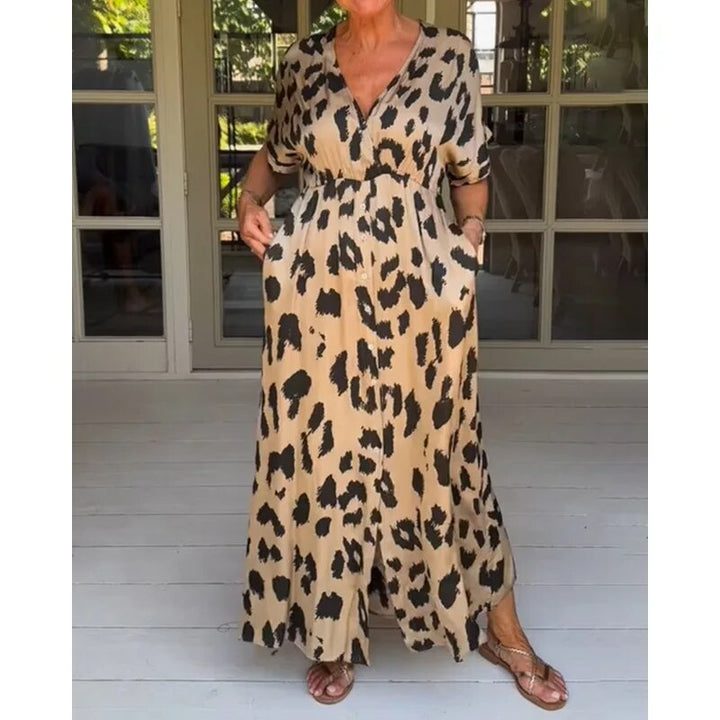 Women's leopard printed dress