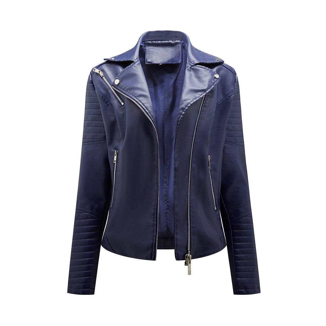 Stylish ladies leather jacket