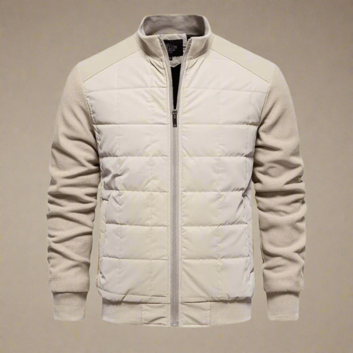 Warm lightweight men's puffer jacket