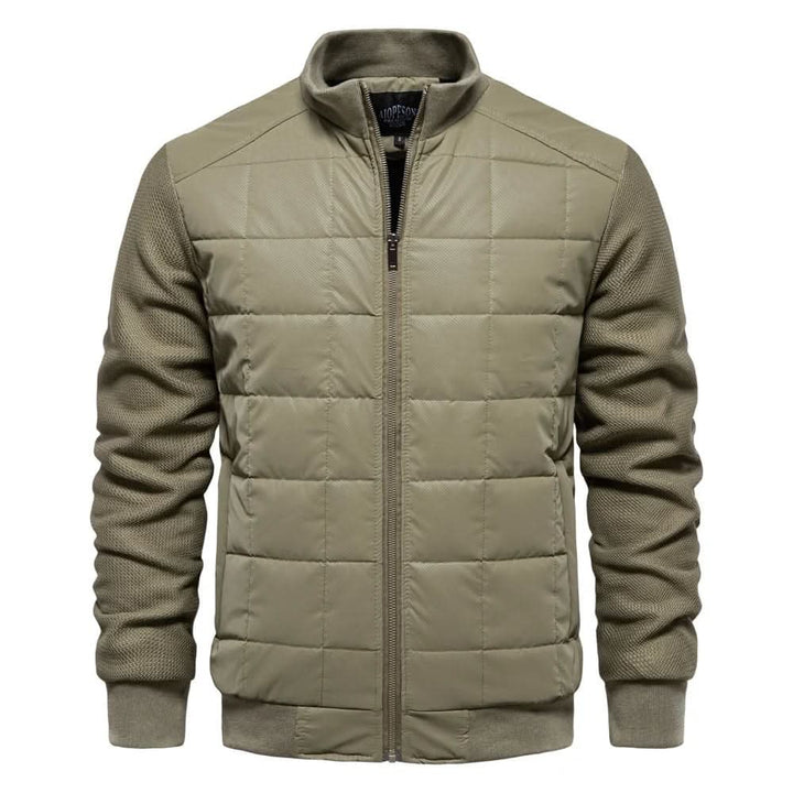 Warm lightweight men's puffer jacket