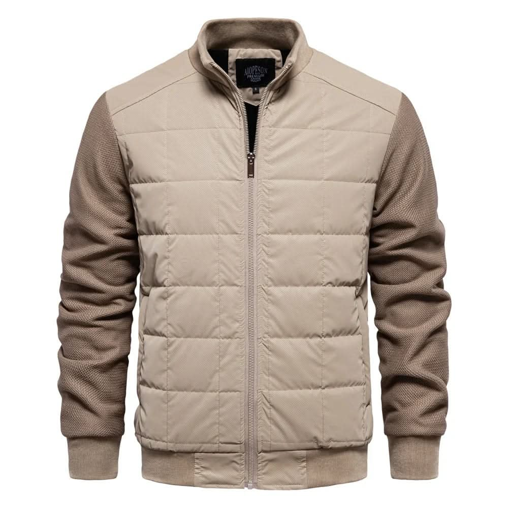 Warm lightweight men's puffer jacket