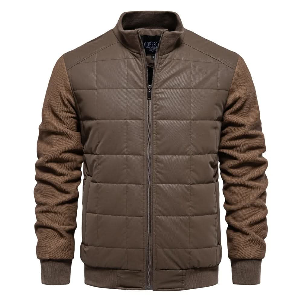 Warm lightweight men's puffer jacket