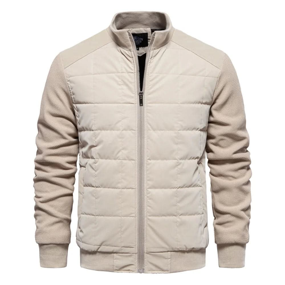 Warm lightweight men's puffer jacket