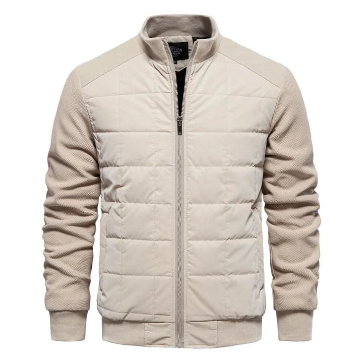 Warm lightweight men's puffer jacket