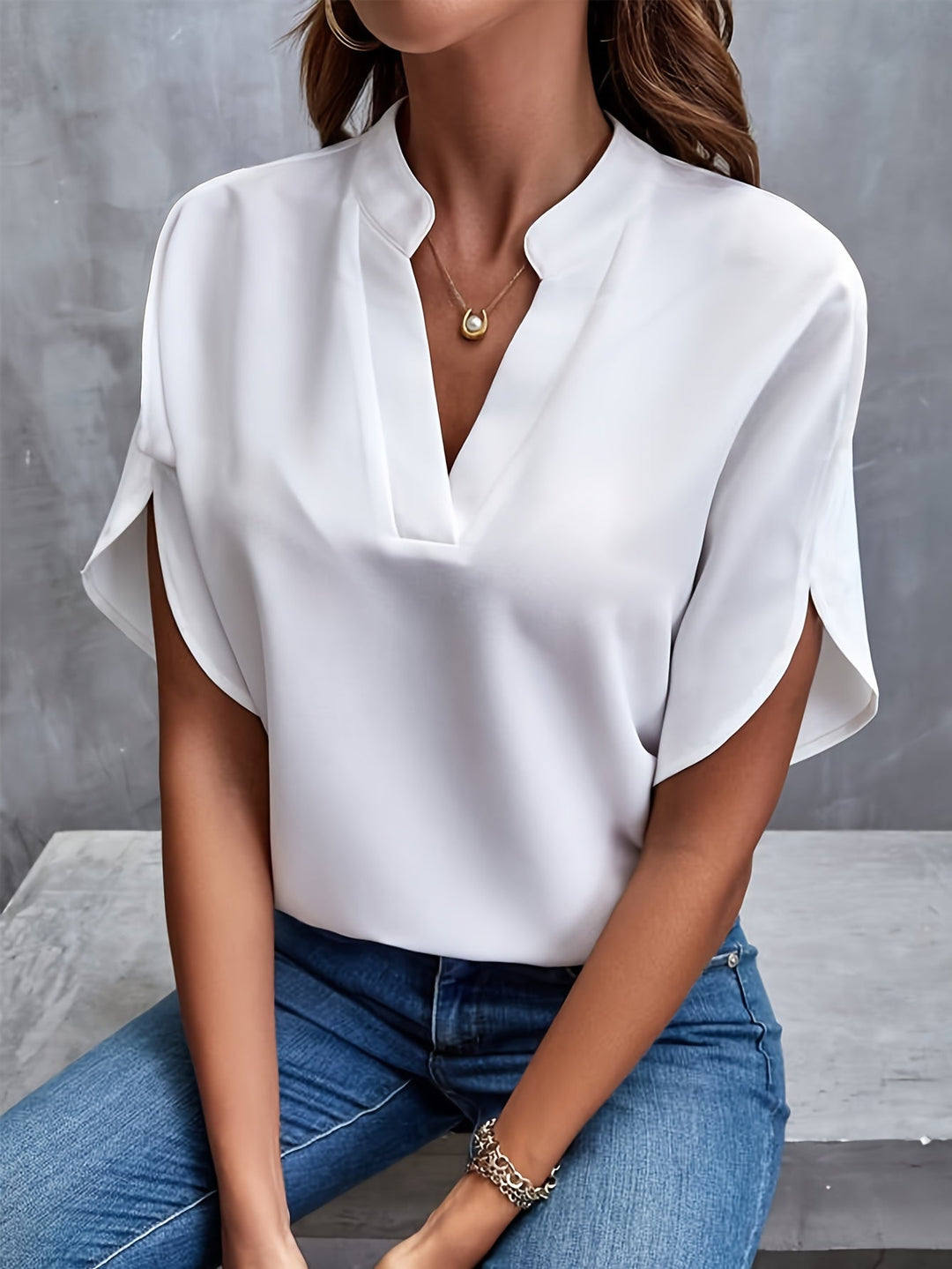 Elegant light blouse for women